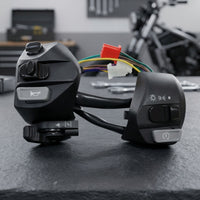 Molded Motorcycle Handlebar Switch with Wiring Harness Allall-Encompassing Handlebar Switch with Wiring Harness Easy to Install Long-Lasting for Scooter Owners