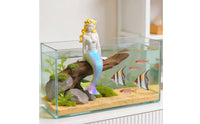 Colorful Mermaid Figurine Whimsical Resin Mermaid Coastal Home Decor Beach for Collectors, Aquatic Tank