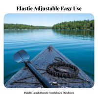 Watercraft Paddle Leash Anti-Loss Coiled Paddle Leash Stretchable Fishing Rod Tether for Paddler S, Paddleboarders, Kayaking, Paddleboarding