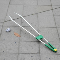 Litter Picker Aluminum Alloy Trash Picker Double Rod Long Handle Pickup Grabber for Work, Outdoor Cleanup