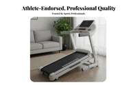 Space-Saving Foldable Incline Treadmill Quiet Engine Electric Home Treadmill Heavy Duty Collapsible Running Machine LED Display for Apartment