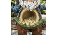 Dual Function Hanging Gnome Bird Nest Weather Resistant Gnome Bird Feeder Weatherproof for Yard
