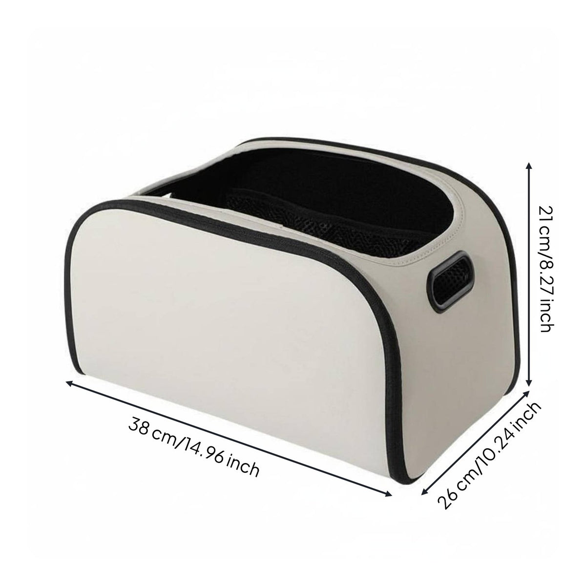 Trunk Organizer Box Multi-Layer Material Car Storage Box Side Mesh Pockets Leather Vehicle Storage Bin for trip