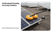 Soft Bristles Solar Panel Cleaning Machine Multi-Functional Photovoltaic Panel Washer Powerful Drive Unit Telescopic Double Brush Cleaner Lightweight for Maintenance Professionals, Commercial Property Managers, Greenhouses, Storefronts, Rooftops