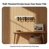 Space Saving Wall Mounted Sunglasses Organizer Easy to Install Wall Mounted Sunglasses Holder Rustic Design for Bedroom, Living Room, Closet