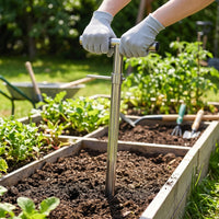 Stainless Steel Soil Sampling Sampler Soil Sampler with Foot Pedal Ergonomic Portable for Farmers, Gardens, Farms
