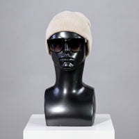 Mannequin Head with Shoulders Reflective Male Mannequin Head Smooth for Countertop Displays