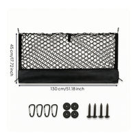 Double-Layer Cargo Net Universal Car Cargo Net Car Trunk Organizer with Mesh Flexible Heavy-Duty for Travelers, Road Trips