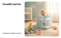 Anti-Fall Design Cuddly Creature Chair All-Around Support creatureShaped Cuddly Baby Seat Soft and Comfortable Sit-up Aid Skin-Friendly for Toddlers, New Moms, Floor Use, Indoors, Living Room, Playroom