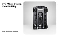 Foldable Convertible Folding Dolly Lightweight Collapsible Luggage Dolly Space Saving Platform Trolley Telescopic Handle for Travelers, Homeowners, Warehouse Workers, Traveling, Workshop, Garage, Shopping