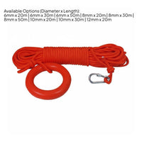 High Visibility Floating Rescue Rope Long-Lasting Floating Lifesaving Rope Portable for Lifeguards, Boaters, Boating, Kayaking