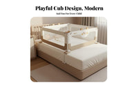 Anti-Fall Protection Baby Bed Guard Breathable Mesh Baby Bed Reinforced Structure Bedside Safety Barrier Universal Fit for Infants, Toddlers, Children, Nursery, Bedroom, Home