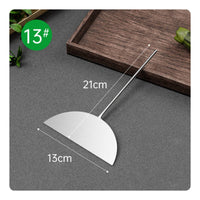 Stainless Steel Batter Spreader Easy Turning Chinese Pancake Crepe Spreader and Set for Street Food Vendors, Home Cooks
