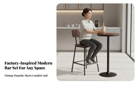 utilitarian and fashion Counter Chair with Backrest Modern Minimalist Design Bar Stool Easy to Assemble Seating Furniture for Adults, householders, Business Owners, Cafe, Restaurant, Dining Room, Kitchen