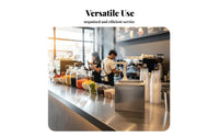 Food Grade Material Sauce Pump Dispenser Precise Dispensing Stainless Steel Lid Sauce Pump Easy to Clean for Chefs, Coffee Shop, Restaurant