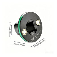 Chrome Molybdenum Steel Socket Adapter Head High-Hardness Metal Square Drive Adapter Round Flange Tool Part Multifunction