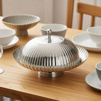 Cake Stand with Dome Polished Cloche Serving Tray Versatile for Hosts