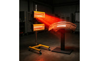 Short Wave Infrared Paint Heater Lamp 2100W Curing Lamp with Wheeled Stand Movable High-Efficiency for Auto Body Technicians