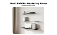 Space-Saving Floating Board Shelf Versatile Use Display Rack Decorative Design Wall Furnishing Minimalist Design for Renters, Homeowners, Students, Living Room, Bedroom, Office, Nursery
