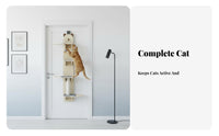 Door Hanging Feline Climber Staggered Levels over the Door Cat Climber Stable Structure for Apartment Dwellers, Small Apartments, Living Room