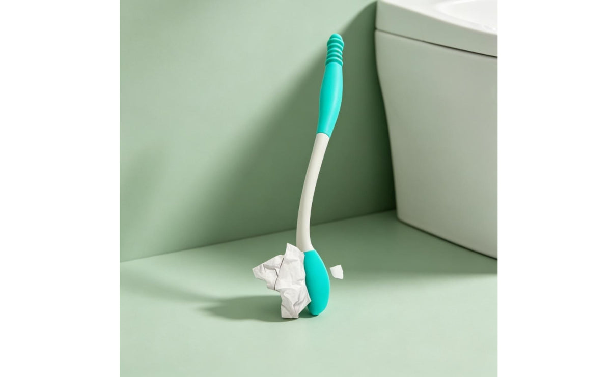 Self-Wipe Toilet Aid Ergonomic Toilet Assistance Tool Easy to Use Long Reach Comfort Wiper for Women, Washroom