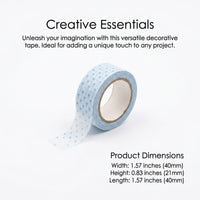 Grid Washi Tape Set for Journaling and Scrapbooking, Decorative with Glitter Shimmer Finish for Planners DIY Crafts Pastel Colors