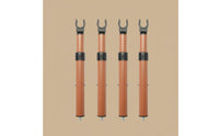 4 Pieces Adjustable Elevating Pole Sturdy Duty Telescopic Holder Rod Space