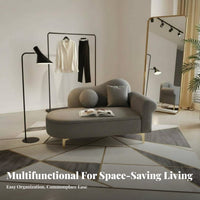 Space-Saving Storage Chaise Lounge Multifunctional Design Chaise with Storage Upholstered Cushion Household Seating Long-Lasting Construction for Apartment Dwellers, Small Business Owners, Homeowners, Boutique, Bedroom, Living Room, Office