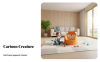 Cartoon Inspired Toddler Reading Chair Non-Slip Feet children's Furniture Easy to Clean kids' Armchair Lightweight and Portable for Toddlers, Preschoolers, Parents, Playroom, Nursery, Bedroom, Living Room