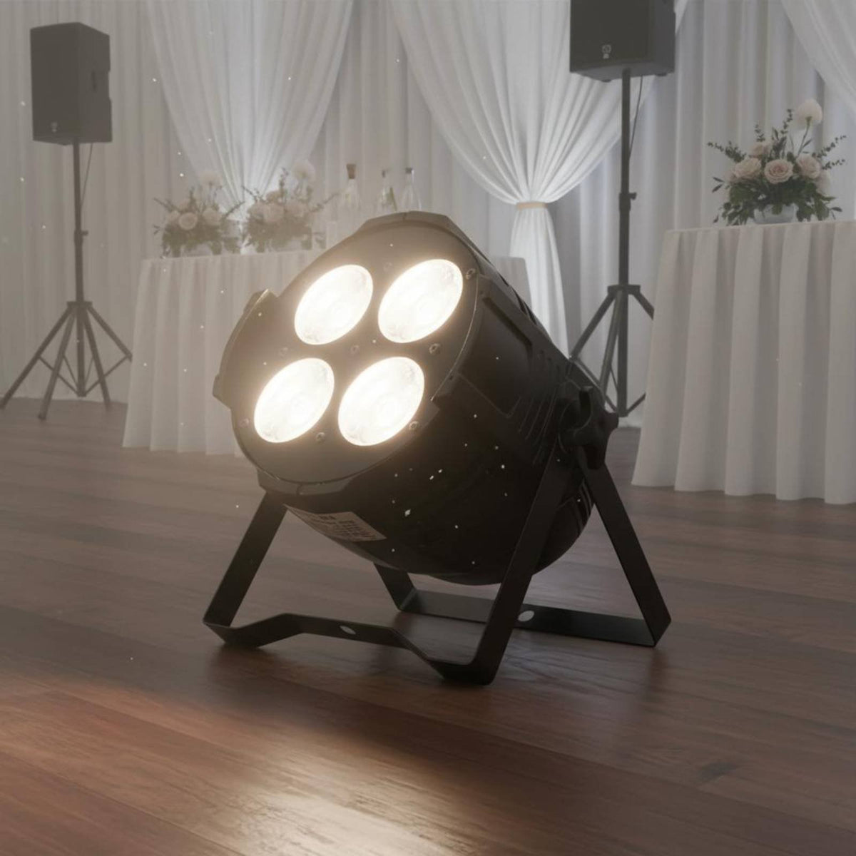COB LED Four-Lens Stage Spotlight for Weddings, Banquets