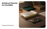 100 Pieces PVC Self-Sealing Pouch High See-Through Quality PVC Jewelry Pouch Thickened Transparent Self-Sealing Bag for Crafters, Drawer Organization