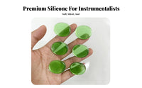 6 Pieces Drum Mute Pads Reusable Overtone Control Gel Pads Strong Adhesion Silicone for Drummers, Beginners, Practice