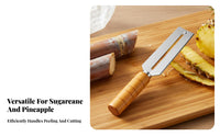 Sugarcane Skin Remover Stainless Steel Sugarcane Peeling Pineapple Skin Remover Versatile Sturdy Duty Fruit Multifunctional