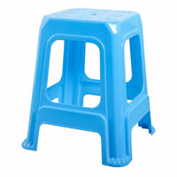 Non-Slip Design Stackable Plastic Stool Space-Saving Stackable Backless Stool Heavy-Duty Household Furniture Sturdy Construction for Families, Party Guests, Living Room, Small Apartments, Classroom, Office