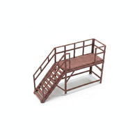Industrial Maintenance Ladder Platform Realistic Railway Access Platform Lifelike Scenery Detailed for Model Builders, Train Layouts