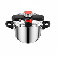 Thickened Body Burst-resistantProof Pressure Cooker 6 Safety Protections Stovetop Pressure Cooker Quick-Seal Lid Cookware Single-Hand-Hand Locking for Gas Cooktop