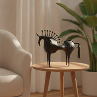 Horse Figurine Matte Horse Sculpture Abstract Decor for Home Stylists, Art Collectors, Living Room, Entryway, Bookshelf