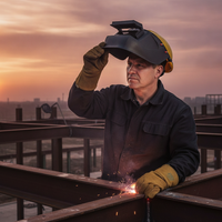 Welding Helmet with Safety Hard Hat for High-Altitude Arc Welding, Full Face Lightweight