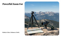 Long Range 15-40x50 Monocular Fully Multi-Coated Monocular Tele with Tripod Adjustable Eyecup Angled Spotting Non-Slip Grip for Bird Watchers, Outdoor Enthusiasts, Camping, Sightseeing, Traveling