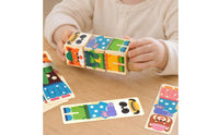 Early Learning Rotating Creature Game Hand-Eye Coordination Wooden Creature Matching Toy Fine Movement Skills Rotating Block Game Safe Natural Wood for Toddlers, Babies, Kids, Preschool