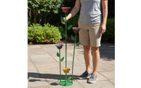 Removable Bowl Bird Bath Feeder Stand Multi-Purpose Outdoor Decor Weather-Resistant for Garden