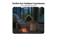 Lightweight Telescopic Stool Quick Setup Retractable Round Stool sturdy Construction foldable Seat sturdy Duty for Campers, explorers, Camping, Fishing, Outdoors, Hiking