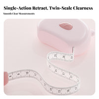 Physique Measuring Tape Automatic Retraction Retractable Tape Measure Waist Circumference Ruler Attractive Clasp Soft Sewing