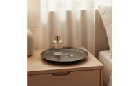 Tray with Hammered Surface Low-Profile Oval Serving Tray Lightweight for Home Decor