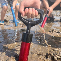 Anti-Slip Handle Stainless Steel Clam Pump Rust Resistant Beach Suction Digger Easy to Use Shellfish Extraction Tool for Beachcombers, Fishermen, Shoreline, Tidal Flats