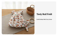 Strawberry Print Doll Dress Soft Material BJD Doll Simple to Put on to Wear Toy Accessory