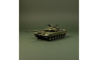 T-72A Tank Model Simulation 1:43 Tank Model Battle Machine Copy for Shelf, Desk