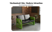 Trendy Design Industrial Containerdesign Sofa Long-Lasting Frame Booth Seating Anti-Rust and Wear-Resistant Commercial Furniture for Business Owners, Interior Designers, Coffee Shops, Restaurants, Reception Areas