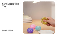 Sensory Stimulation Steamed Bun Squishy Soft Feel Baozi Press Toy Portable for Office, School