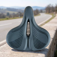Bike Saddle with Cutout Thickened Hollow Cycle Seat Anti-Slip for Road Cycling